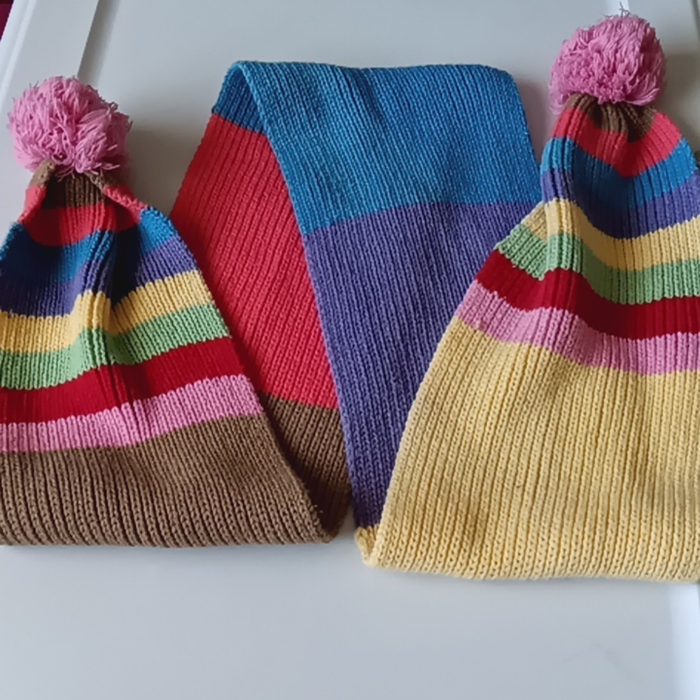 Children's Place Pink Pom-pom Multi scarf